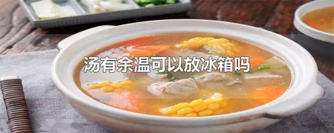 汤有余温可以放冰箱吗 汤有余温可以放冰箱吗