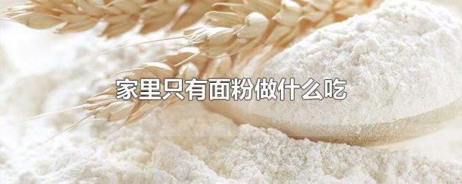 家里只有面粉做什么吃 家里只有面粉做什么吃