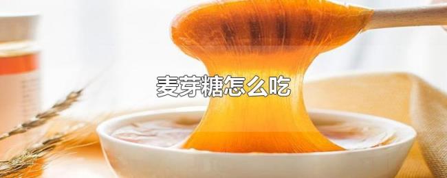 麦芽糖怎么吃