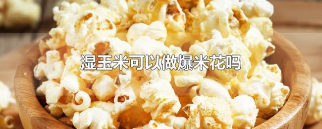 湿玉米可以做爆米花吗