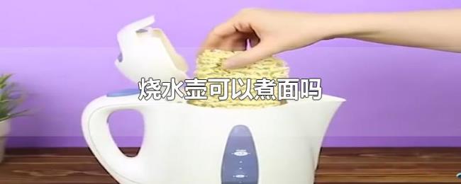 烧水壶可以煮面吗 烧水壶可以煮面吗