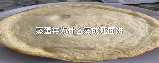 蒸蛋糕为什么蒸成死面饼