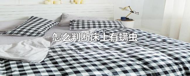 怎么判断床上有螨虫 怎么判断床上有螨虫