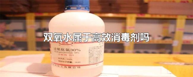 双氧水属于高效消毒剂吗