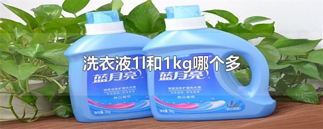 洗衣液1l和1kg哪个多 洗衣液1l和1kg哪个多