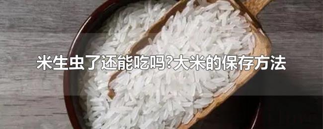 米生虫了还能吃吗?大米的保存方法