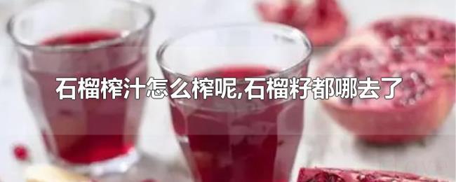 石榴榨汁怎么榨呢,石榴籽都哪去了