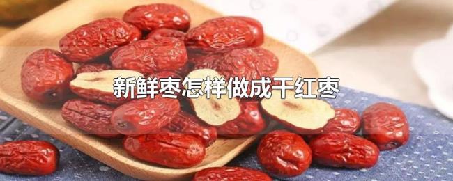 新鲜枣怎样做成干红枣 新鲜枣怎样做成干红枣