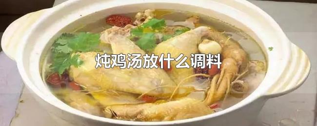 炖鸡汤放什么调料 炖鸡汤放什么调料