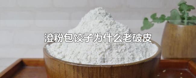 澄粉包饺子为什么老破皮 澄粉包饺子为什么老破皮