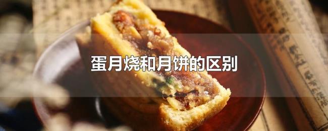 蛋月烧和月饼的区别 蛋月烧和月饼的区别