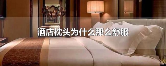 酒店枕头为什么那么舒服