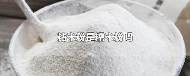 粘米粉是糯米粉吗 粘米粉是糯米粉吗
