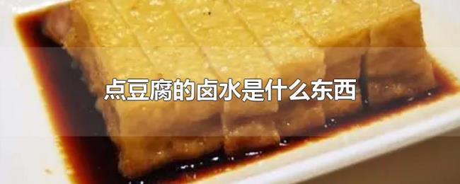 点豆腐的卤水是什么东西