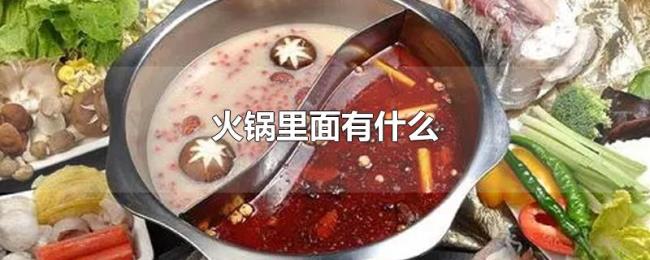火锅里面有什么 火锅里面有什么