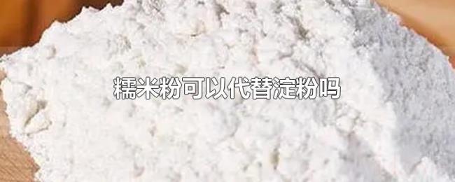 糯米粉可以代替淀粉吗 糯米粉可以代替淀粉吗