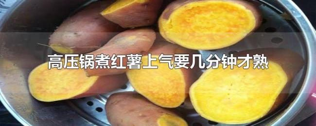 高压锅煮红薯上气要几分钟才熟