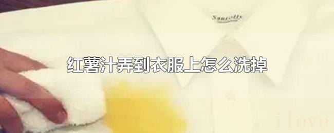 红薯汁弄到衣服上怎么洗掉 红薯汁弄到衣服上怎么洗掉