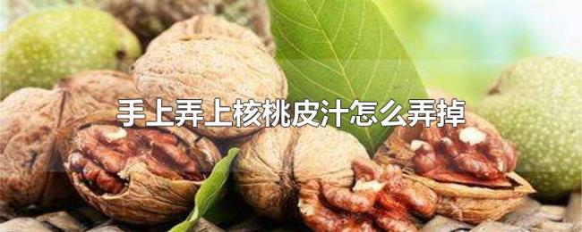 手上弄上核桃皮汁怎么弄掉 手上弄上核桃皮汁怎么弄掉