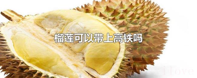 榴莲可以带上高铁吗 榴莲可以带上高铁吗