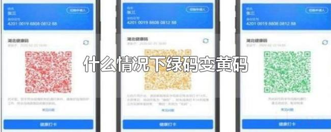 什么情况下绿码变黄码