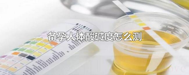 备孕人体酸碱度怎么测