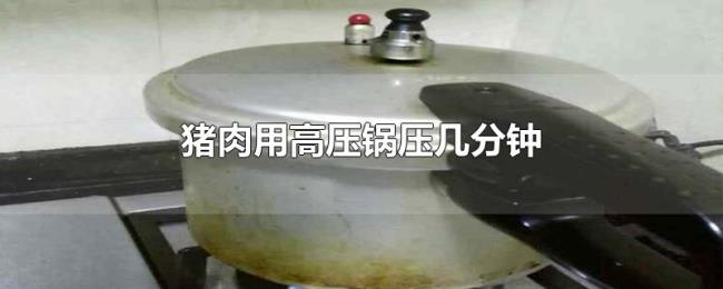 猪肉用高压锅压几分钟