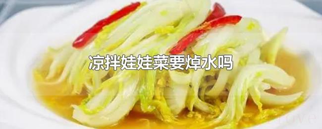 凉拌娃娃菜要焯水吗 凉拌娃娃菜要焯水吗