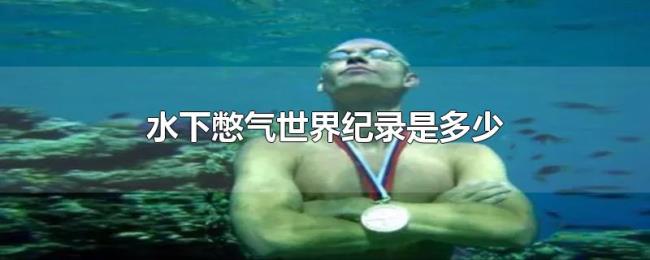水下憋气世界纪录是多少