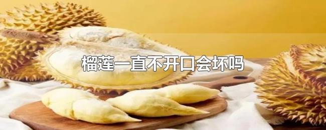 榴莲一直不开口会坏吗