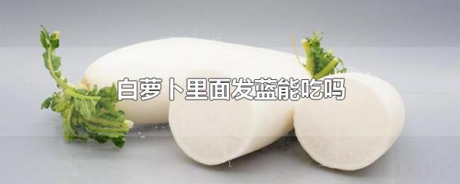 白萝卜里面发蓝能吃吗