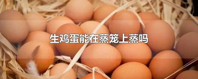 生鸡蛋能在蒸笼上蒸吗