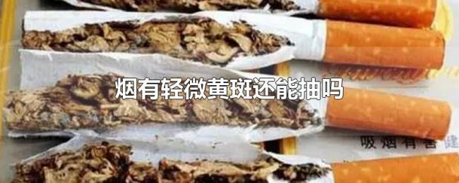 烟有轻微黄斑还能抽吗 烟有轻微黄斑还能抽吗
