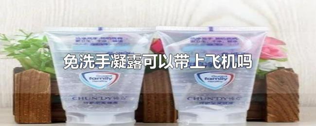 免洗手凝露可以带上飞机吗 免洗手凝露可以带上飞机吗