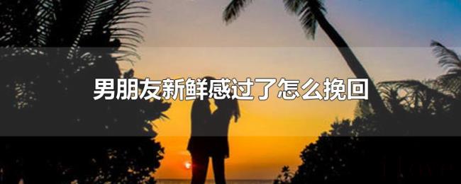 男朋友新鲜感过了怎么挽回