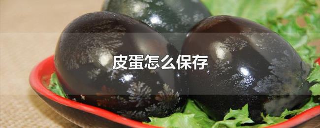 皮蛋怎么保存