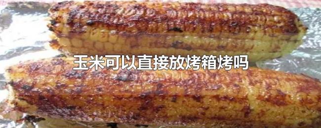 玉米可以直接放烤箱烤吗