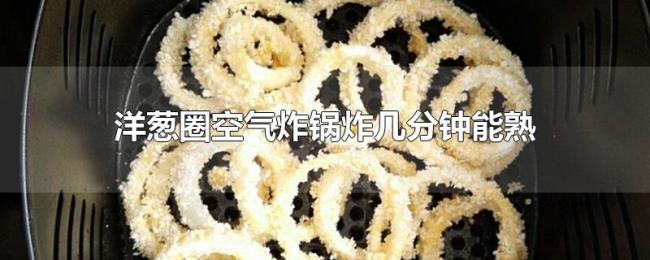 洋葱圈空气炸锅炸几分钟能熟 洋葱圈空气炸锅炸几分钟能熟