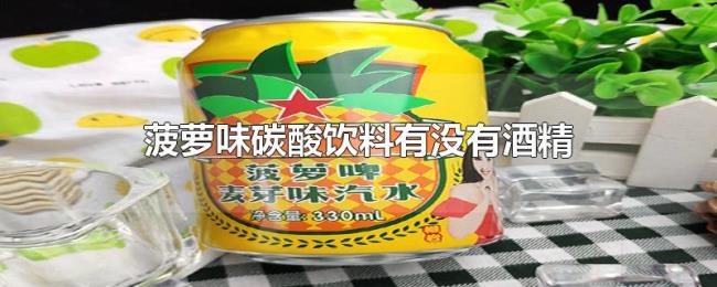 菠萝味碳酸饮料有没有酒精
