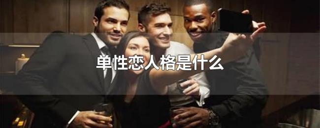 单性恋人格是什么