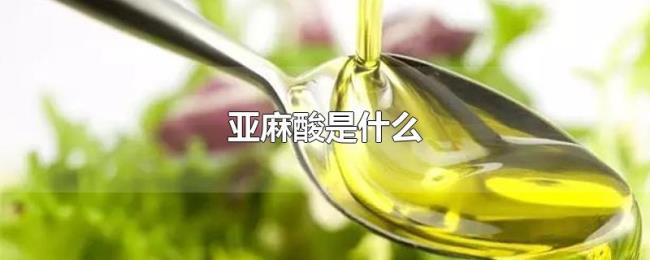 亚麻酸是什么 亚麻酸是什么