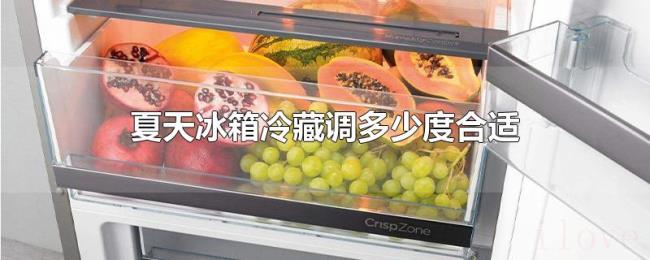 夏天冰箱冷藏调多少度合适