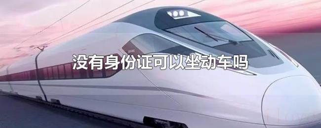 没有身份证可以坐动车吗 没有身份证可以坐动车吗