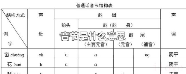 音节是什么意思 音节是什么意思