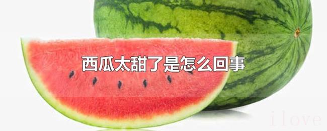 西瓜太甜了是怎么回事 西瓜太甜了是怎么回事