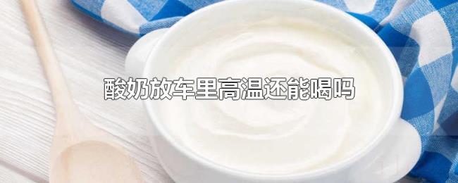 酸奶放车里高温还能喝吗 酸奶放车里高温还能喝吗