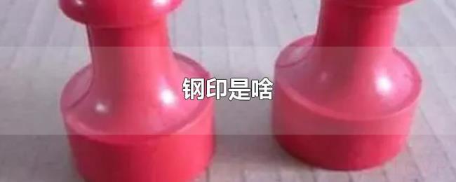钢印是啥 钢印是啥