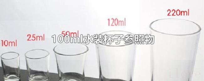 100ml水装杯子参照物