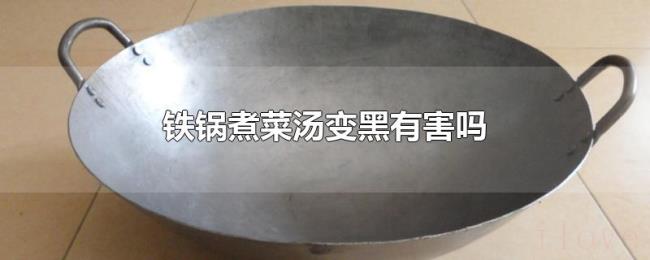 铁锅煮菜汤变黑有害吗