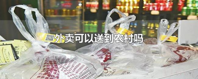 外卖可以送到农村吗 外卖可以送到农村吗